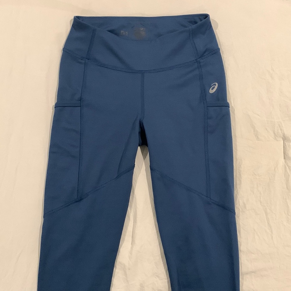 Asics Blue Leggings with Side Pockets!